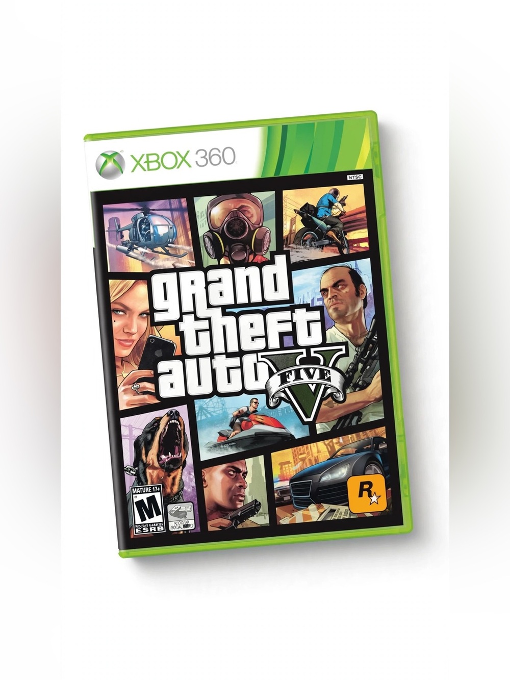 Grand Theft Auto V for 360 - Green Case